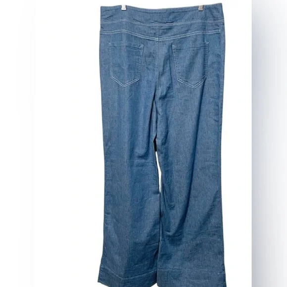 Perfect like new Anthropologie PILCRO High Rise Wide Leg Trouser Jeans 28 - Picture 6 of 10